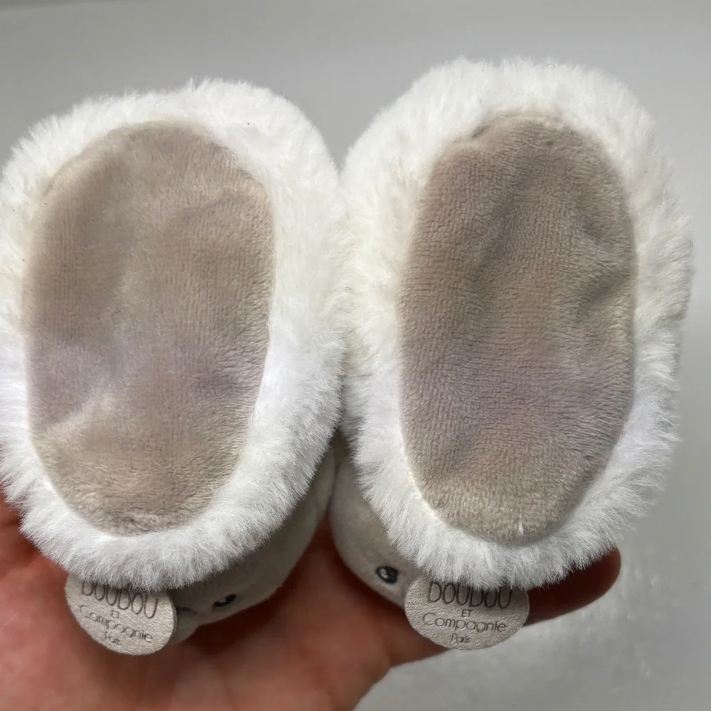 Snoozies Baby Slippers Bundle Size 1 Koala Plush + Cow Moon Soft Booties